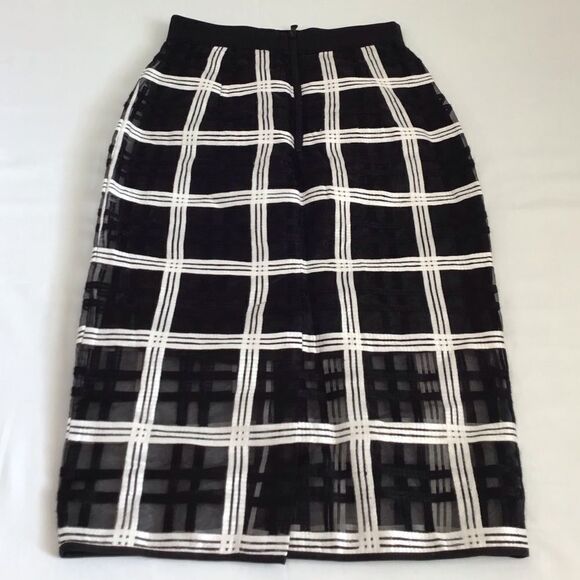Milly Black Midi Slip Skirt New Size 2 - Picture 3 of 12
